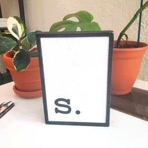 Scrabble S Wooden Sign
